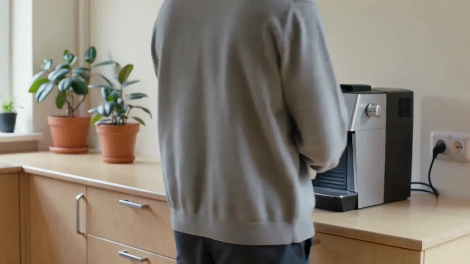 Kollegor hämtar kaffe och mat på fyra olika arbetsplatser, från morgonkaffet till nattskiftet